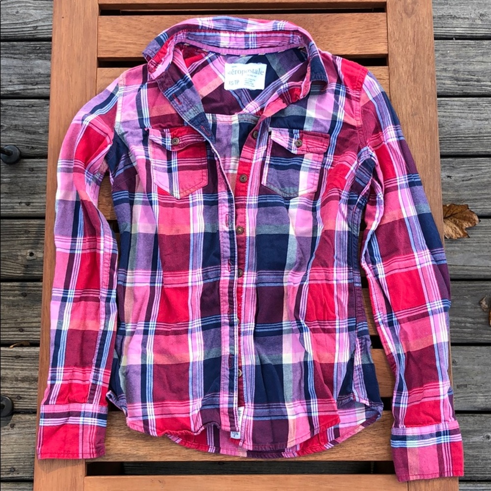 📚 Aeropostale flannel long sleeve Shacket